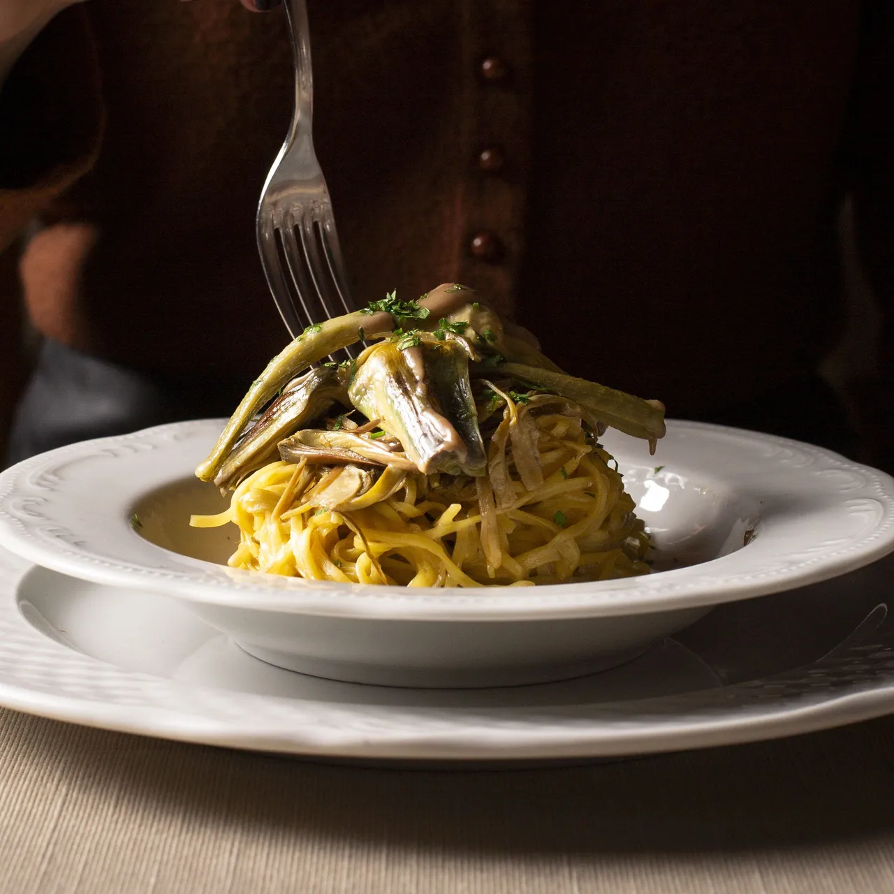 Pasta e carciofi - Bugianen